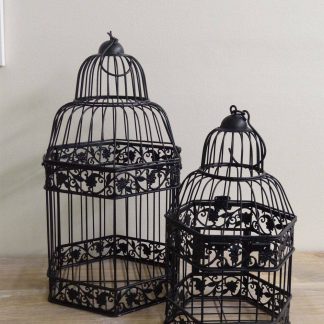 Metal Bird Cage - Black
