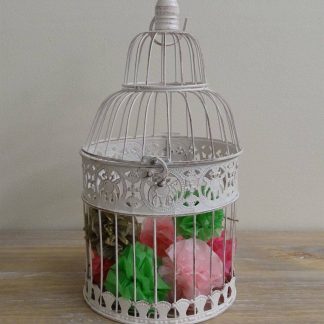 Metal Bird Cage - White