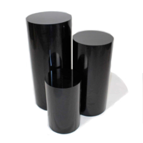 Black Round Plinths