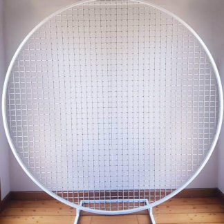 White Mesh Backdrop