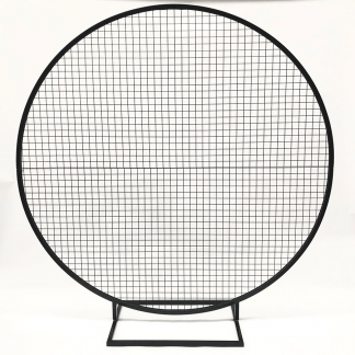 Black Round Mesh Backdrop